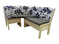 Кухонный угловой диван Этюд 2-1 (1580х1180 мм), ткань Flower 2A