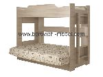 Двухъярусная кровать с диваном (шимо светлый) Двухъярусная кровать с диваном (шимо светлый)